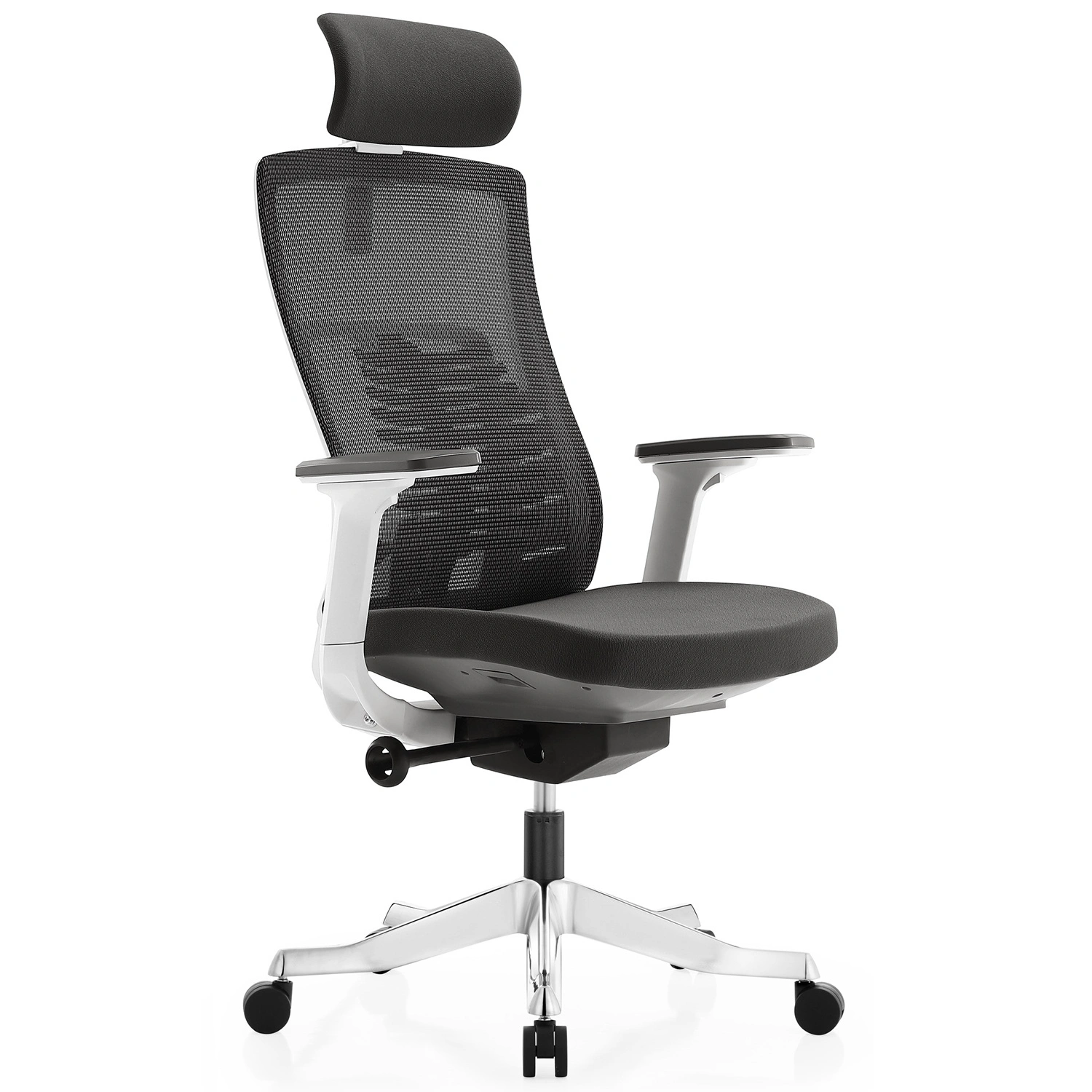 Inspire White Frame-Grey Cushion Seat Hb - View 8