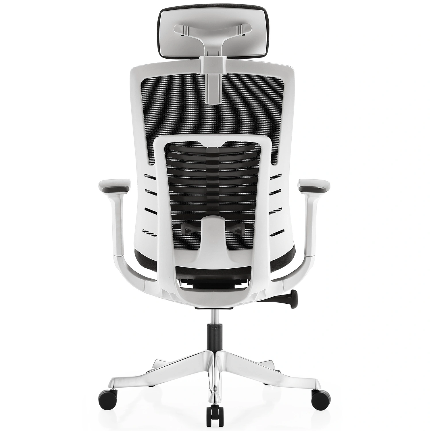 Inspire White Frame-Grey Cushion Seat Hb - View 4