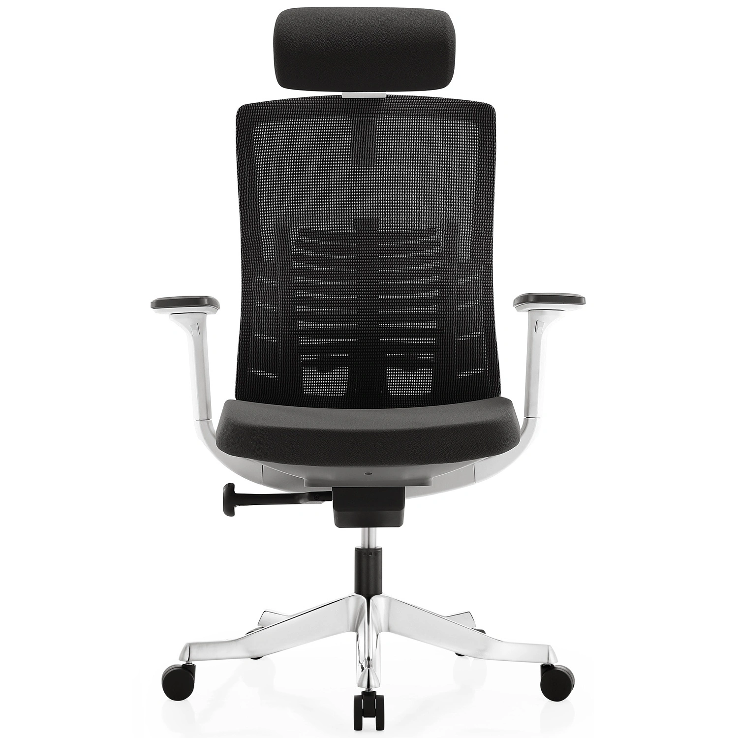 Inspire White Frame-Grey Cushion Seat Hb - View 3